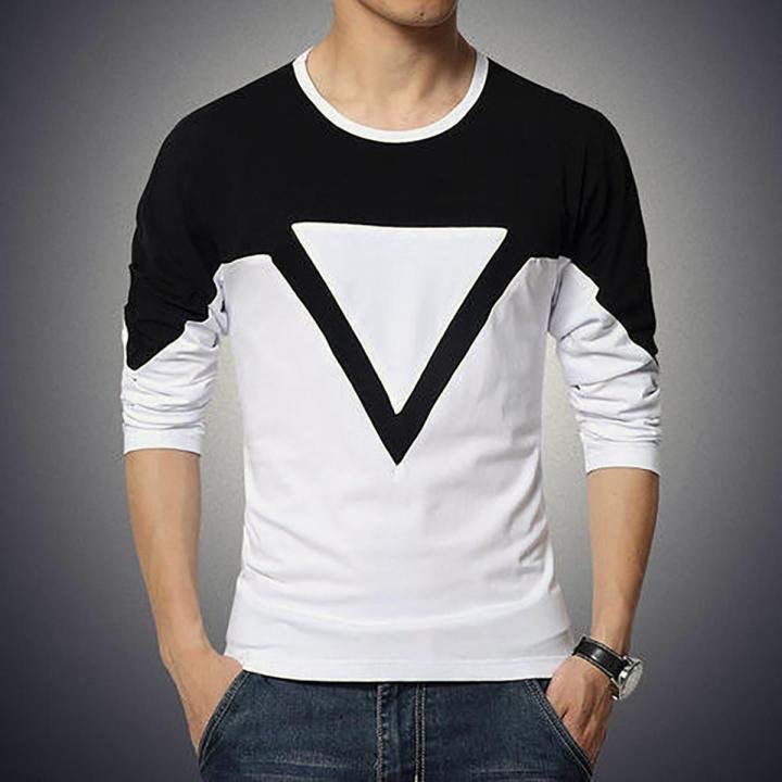 Stylish Long Sleeve Cotton T-Shirt